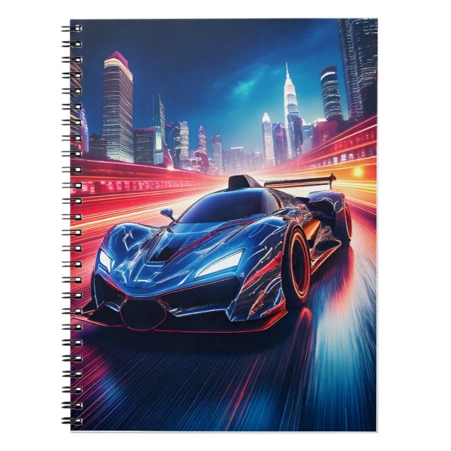 Notebook - Sportwagen Notizblock (Vorderseite)
