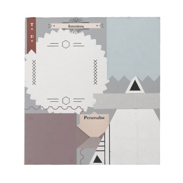Notebook-Tagebuch-Scrapbook Notizblock (Vorderseite)