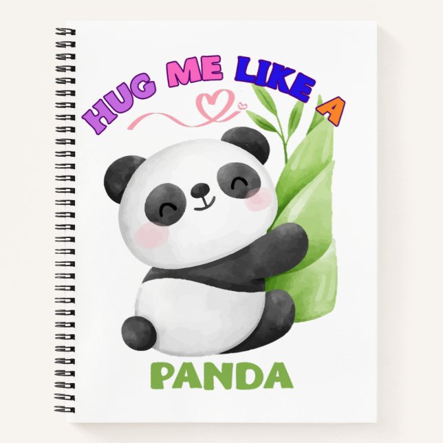 Notebook - Umarmen Sie mich wie ein Panda-🐼 Notizbuch (Vorderseite)