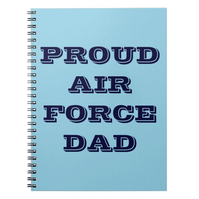 Notebook-Vater der Proud Air Force Notizblock (Vorderseite)