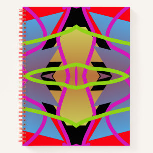 Notebook, Vibranntes, vielfarbiges, nahtloses Must Notizbuch