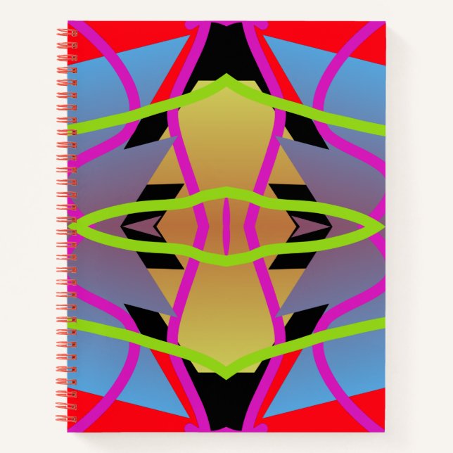 Notebook, Vibranntes, vielfarbiges, nahtloses Must Notizbuch (Vorderseite)