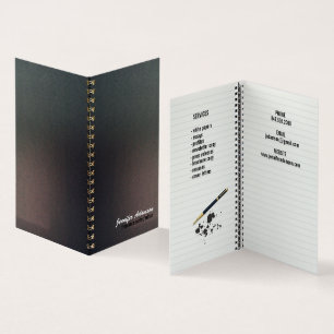 Notebook-Visitenkarte Visitenkarten