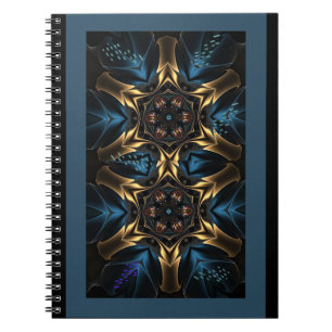 Notebook Wild Blue & Gold Desgn Journal Notizblock