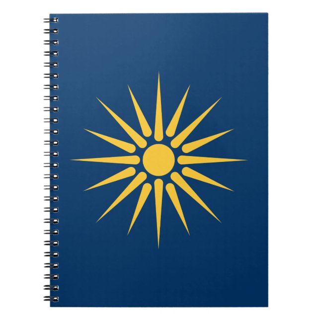 Notebook with Flag of Macedonia, Greece Notizblock (Vorderseite)