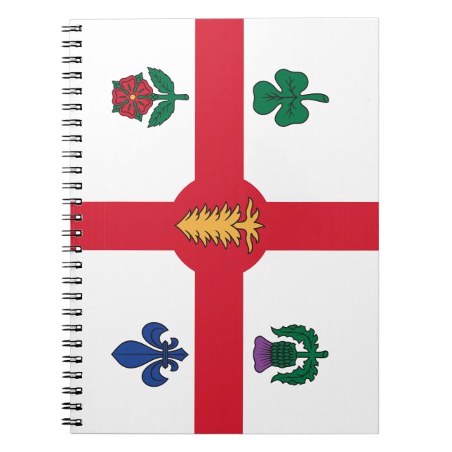 Notebook with Flag of Montreal, Canada Notizblock (Vorderseite)