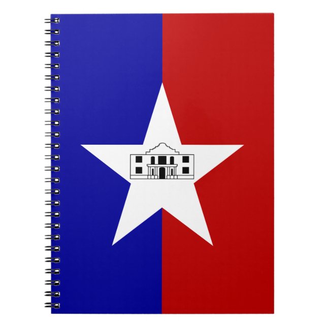 Notebook with Flag of San Antonio City Notizblock (Vorderseite)