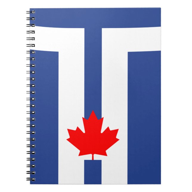 Notebook with Flag of Toronto, Ontario, Canada Notizblock (Vorderseite)