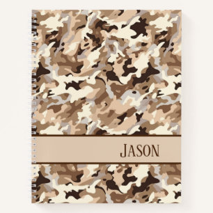 Notebook-Wüste-Camouflage Notizbuch