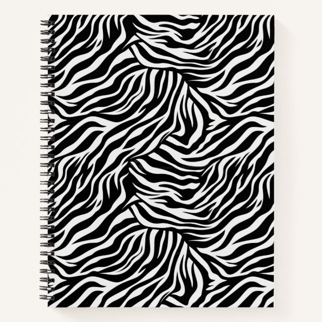 Notebook-Zebra Print Notizbuch (Vorderseite)