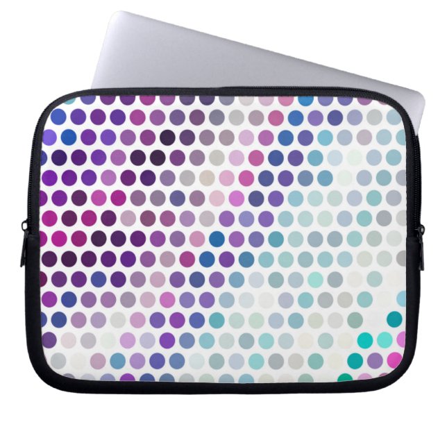 Notebookgehäuse mit Punkten Laptopschutzhülle (Vorderseite)