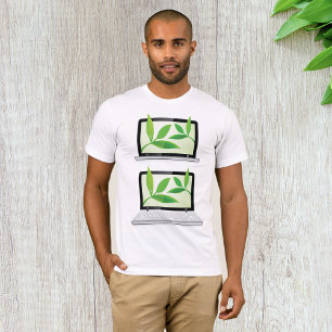 Notebooks mit Blätter T-Shirt