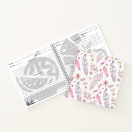 Notebooks mit Bohemischer Rezept Notizbuch