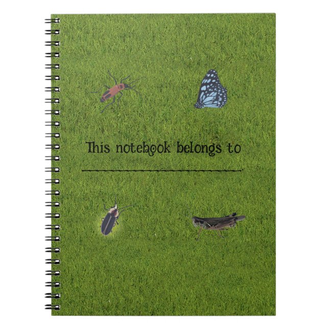 Notebooks mit personalisierten Insekten Notizblock (Vorderseite)