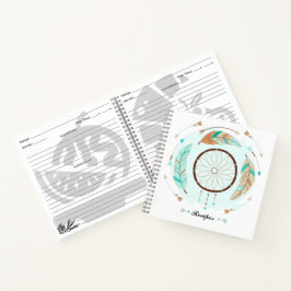 Notebooks mit personalisierter Bohemischer Rezeptu Notizbuch