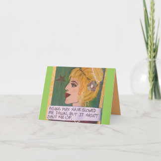 NOTECARD-ALTERUNG KANN SICH VERLANGT HABEN KARTE