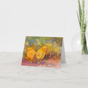 Notecard Baby Chicks Karte