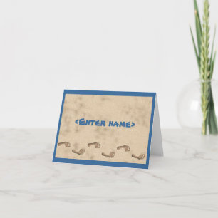 Notecard Beach Monogram