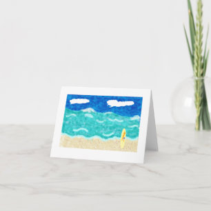 Notecard Beach Scene Karte
