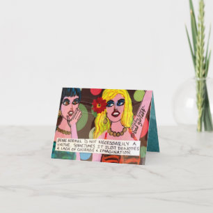 NOTECARD-BEING NORMAL IST NICHT NOTWENDIGERWEISE KARTE