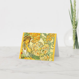 Notecard-Classic/Vintag-Mucha 21 Karte