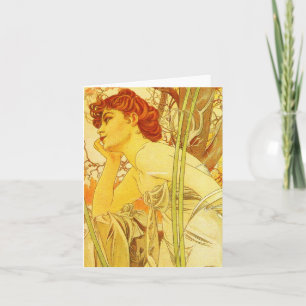 Notecard-Classic/Vintag-Mucha 23 Karte