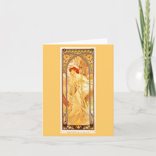 Notecard-Classic/Vintag-Mucha 5 Karte (Vorderseite)