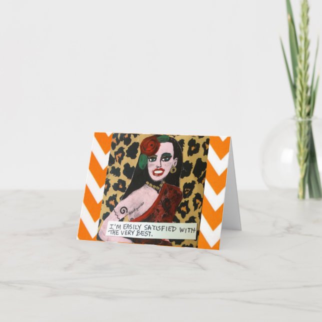 NOTECARD-EASILY ZUFRIEDEN GESTELLT MIT DEM SEHR KARTE (Vorderseite)