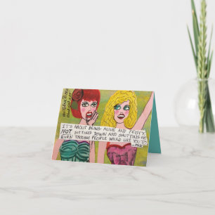 NOTECARD-ES GEHT UM LEBENSFREUNDLICHKEIT UND FREUN KARTE