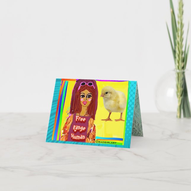 NOTECARD-freie Reichweite Mensch Karte (Vorderseite)