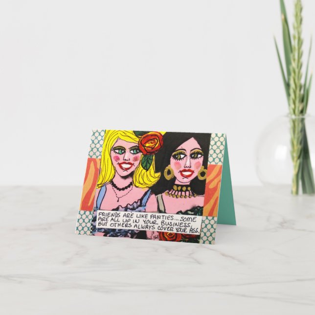 NOTECARD-FRIENDS SIND WIE SCHLÜPFER KARTE (Vorderseite)