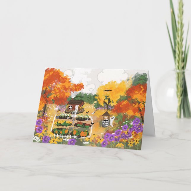 Notecard für gefallene Fälle Dankeskarte (Vorderseite)