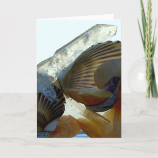Notecard für Muscheln und Kristalle Karte