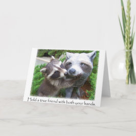 Notecard für Raccoon-Freunde Karte
