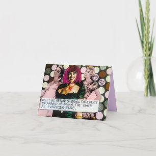Notecard-Fürchte dich nicht, anders zu sein. Karte