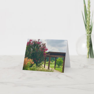 Notecard Garden View Dankeskarte
