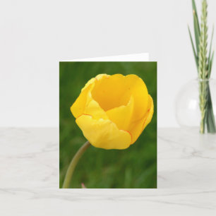 Notecard gelbe Tulpe Karte