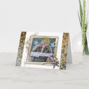 NOTECARD-I BIN AUF DEM GIN UND TONIC DIET. KARTE