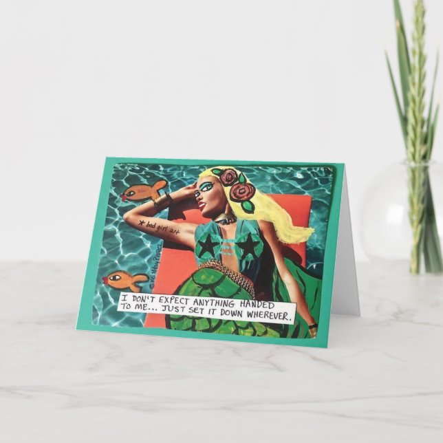 NOTECARD-I ERWARTET NICHTS KARTE (Vorderseite)