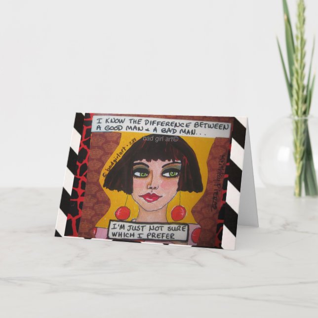 NOTECARD-I KENNEN DEN UNTERSCHIED ZWISCHEN KARTE (Vorderseite)