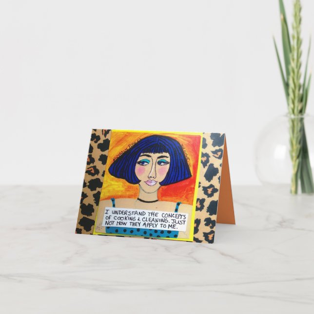 NOTECARD-I VERSTEHT DIE KONZEPTE DER KOCHEN KARTE (Vorderseite)