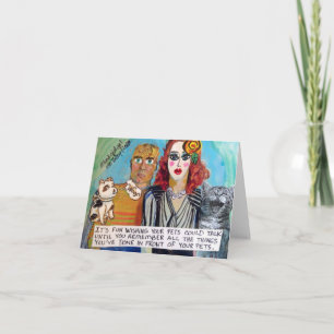 NOTECARD-IT IST SPASS, WISSEN IHRE HAUSTIERE SPREC KARTE