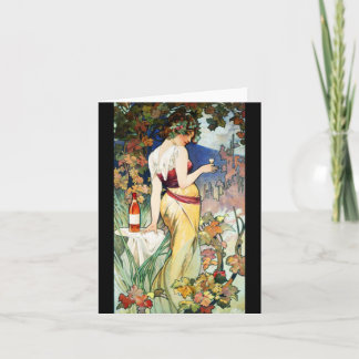 Notecard-Klassische/Vintage-Mucha 18 Karte