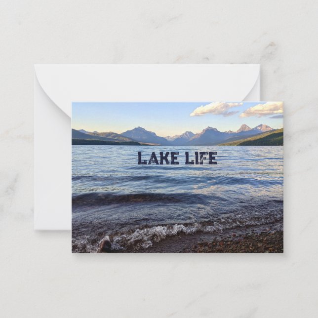 Notecard Lake Life Mitteilungskarte (Vorderseite)