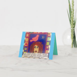 NOTECARD LASSE IHREN GEWICHT-LICHT-SCHEIN KARTE