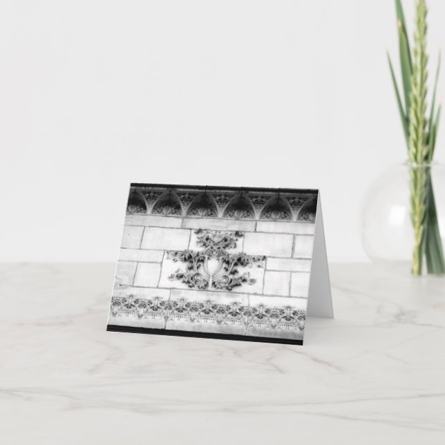 Notecard-Liebe Kunst-Haus-Vintage Architektur 18 Karte (Vorderseite)