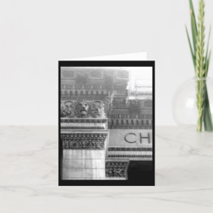 Notecard-Liebe Kunst-Haus-Vintage Architektur 2 Karte