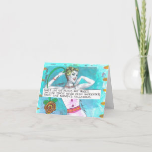 NOTECARD - LIEBE WIE SIE sind NIE UNFRIENDED Karte