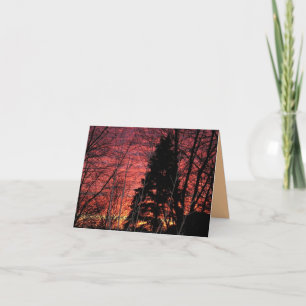 Notecard mit herrlichem Sonnenuntergang Karte