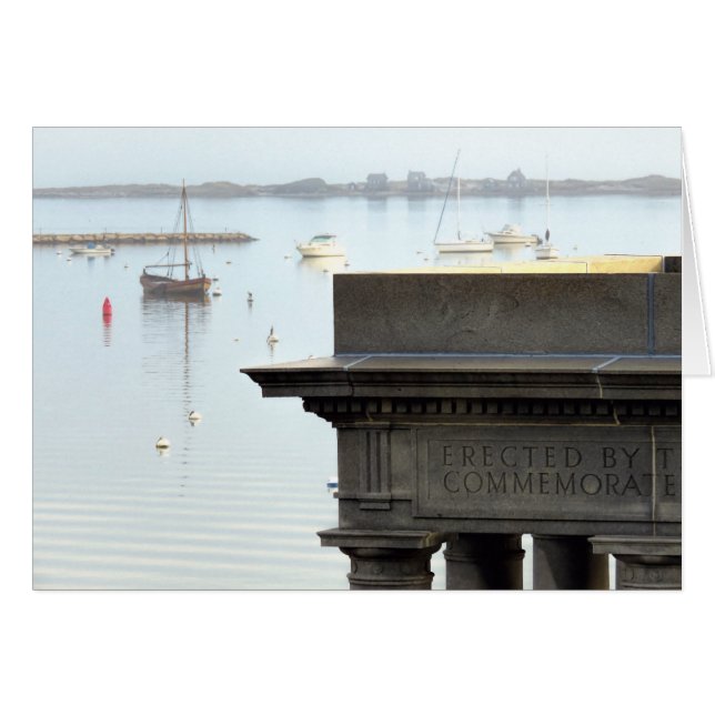 Notecard - Plymouth, MA Hafen (Vorderseite (Horizontal))